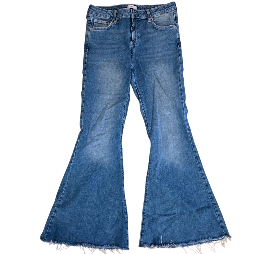 Forever 21 High Waisted Super Flare Jeans- 31 - Picture 1 of 12